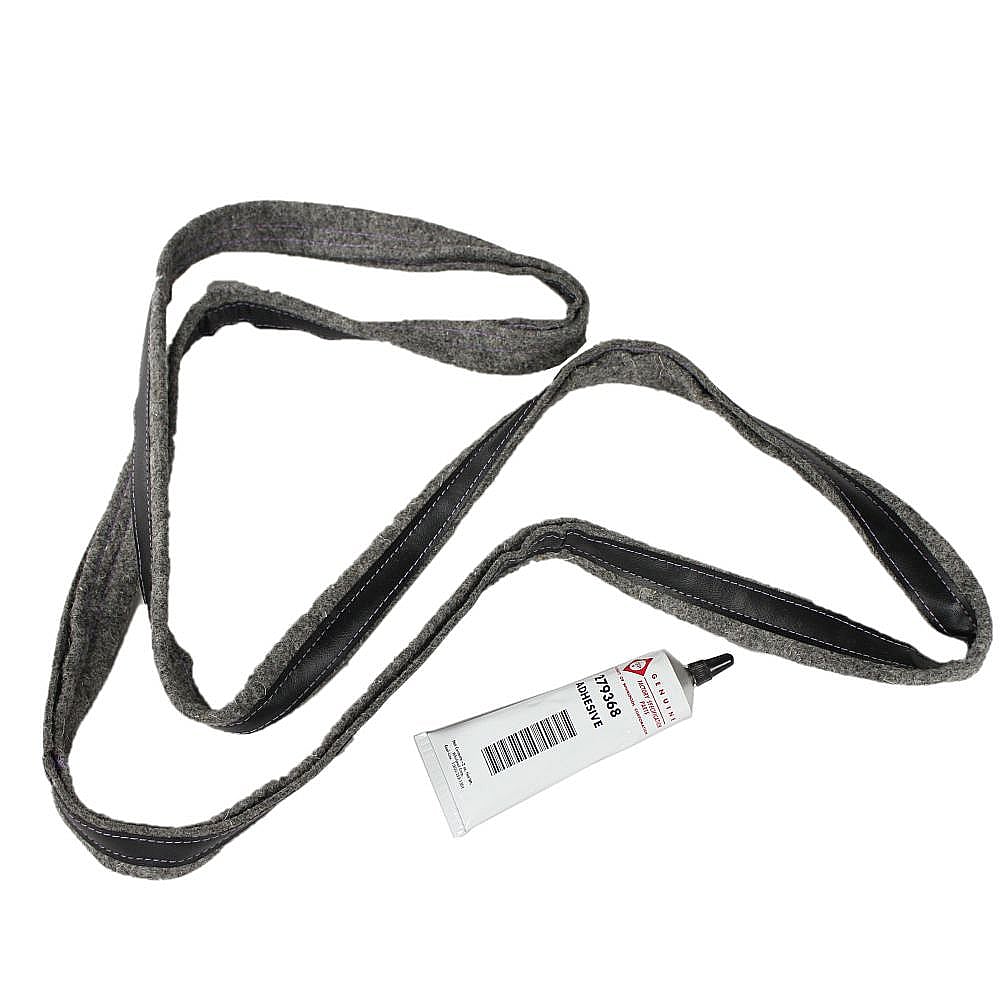Part #280140, Whirlpool Dryer Drum Felt Seal (Replaces 8557277, W10116344, W10521119) / 10.50 x 3.50 x 3.00