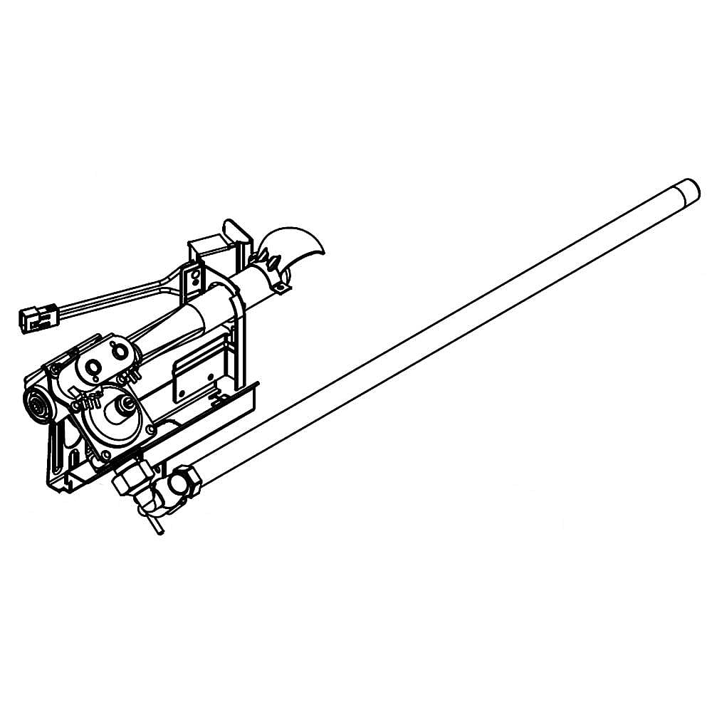 Dryer Burner and Gas Valve Assembly