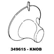 Knob And Clip Assembly for Kenmore 11076431600 - Part 349615