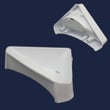 Bezel (white) for Kenmore 11072875110 - Part 355823