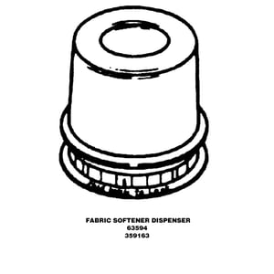 Washer Fabric Softener Dispenser 359163