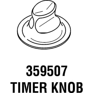 Washer Timer Knob 359507
