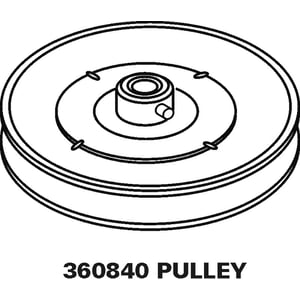 Washer Transmission Pulley 360840