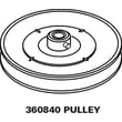 Washer Transmission Pulley for Kenmore 110362101 - Part 360840