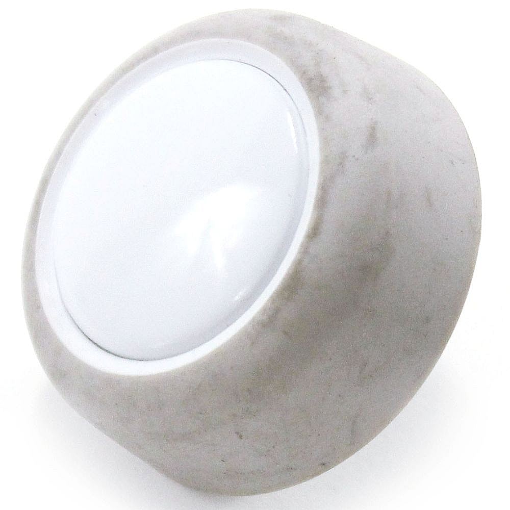 Part #3957804, Dryer Push-To-Start Knob (Gray And White) / 1.25 x 1.25 x 1.25
