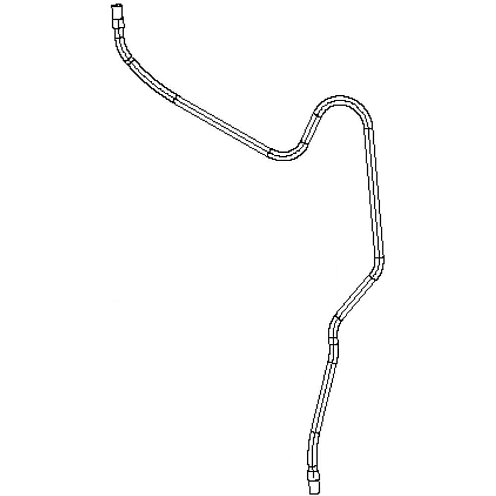 Photo of Whirlpool Part #461970110583, Hose Inflow | 11.38 x 9.38 x 0.38 from Repair Parts Direct