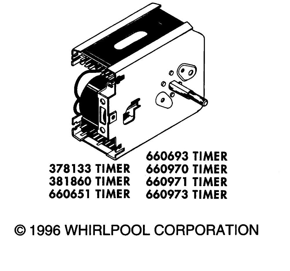 Photo of Washer Timer from Repair Parts Direct