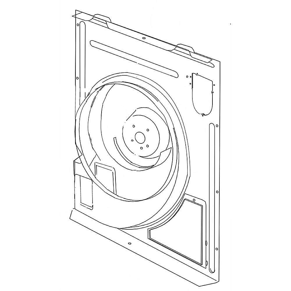 Whirlpool Part #8182590, Inglis Rear Panel | 27.00 x 23.00 x 2.50