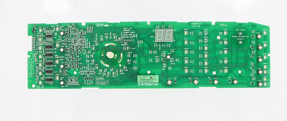 Part #wp8564392R, Washer User Interface (Replaces 8564392R) / 4.40 x 4.30 x 18.50