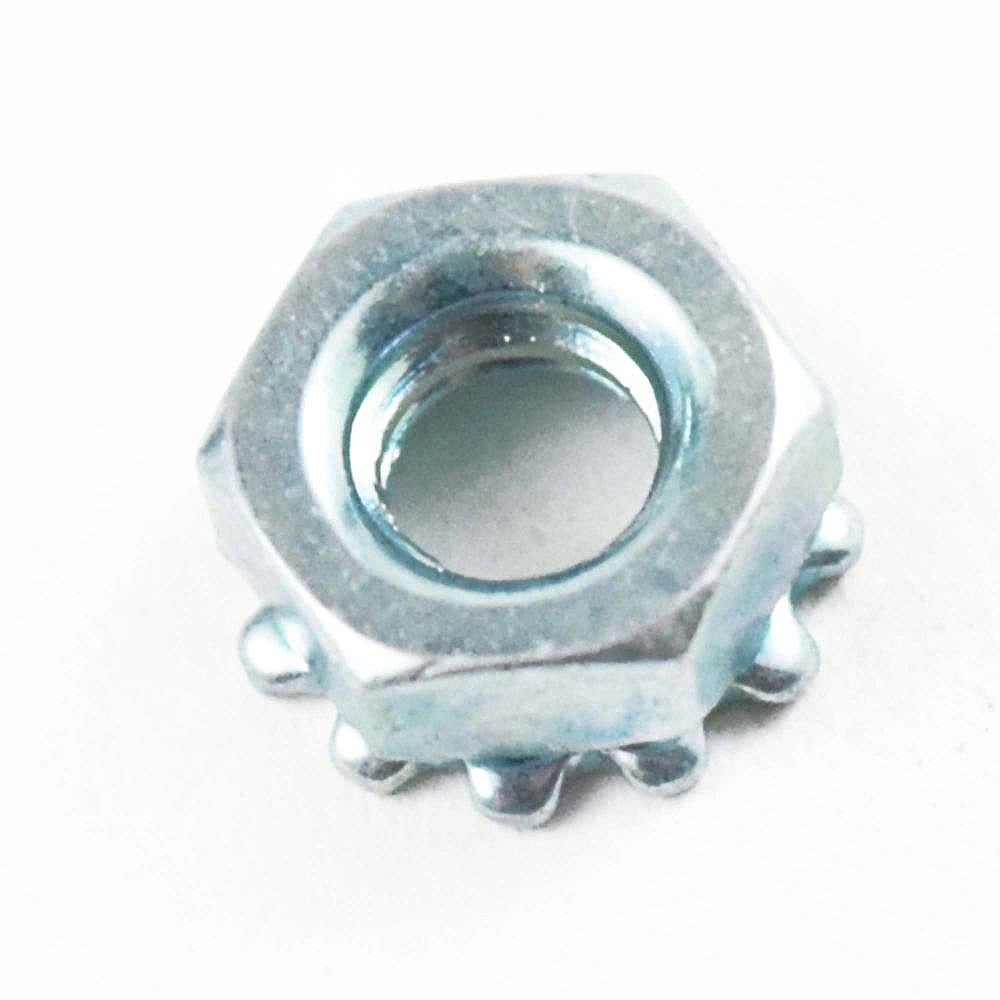 Photo of Part #w10080180, Nut | 0.38 x 0.38 x 0.12 from Repair Parts Direct
