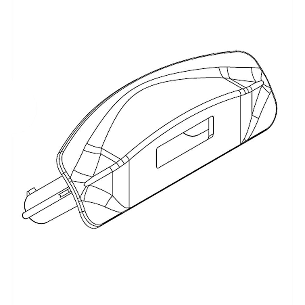 Part #w10093806, Washer Lid Lock Bezel / 3.00 x 1.00 x 1.00