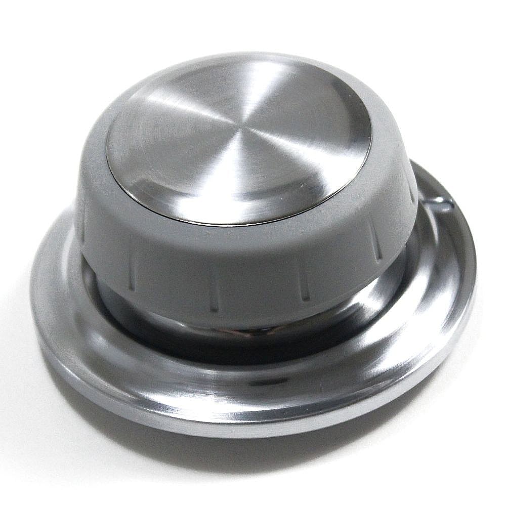Part #wpw10110036, Dryer Timer Knob (Silver) / 3.00 x 3.00 x 1.50