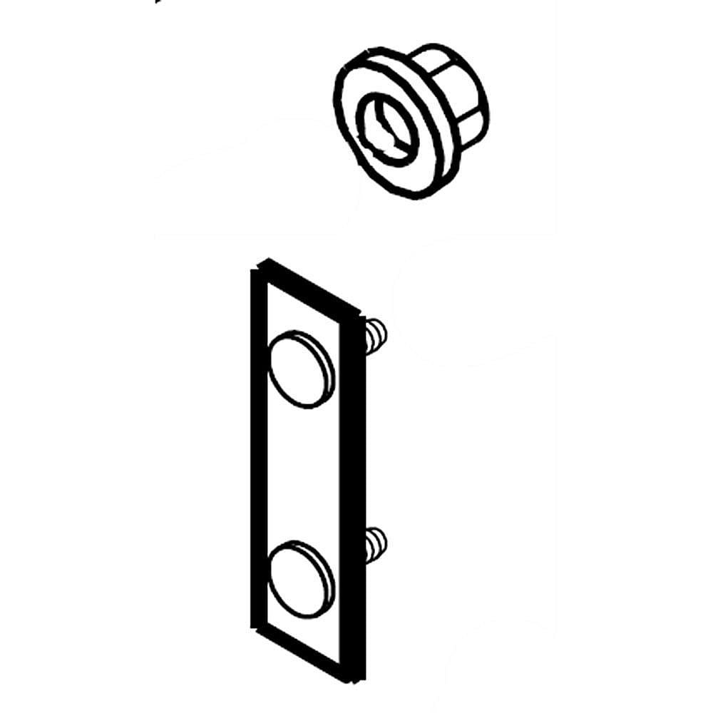 Whirlpool Part #w10159907, Bracket | 5.31 x 1.25 x 0.88