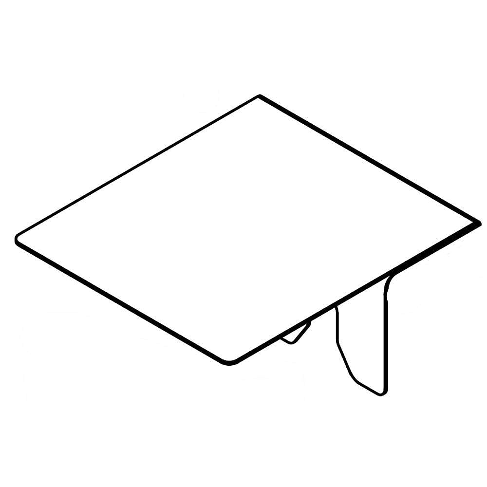 Part #w10184825, Sears Canada Cover / 6.35 x 0.05 x 6.45