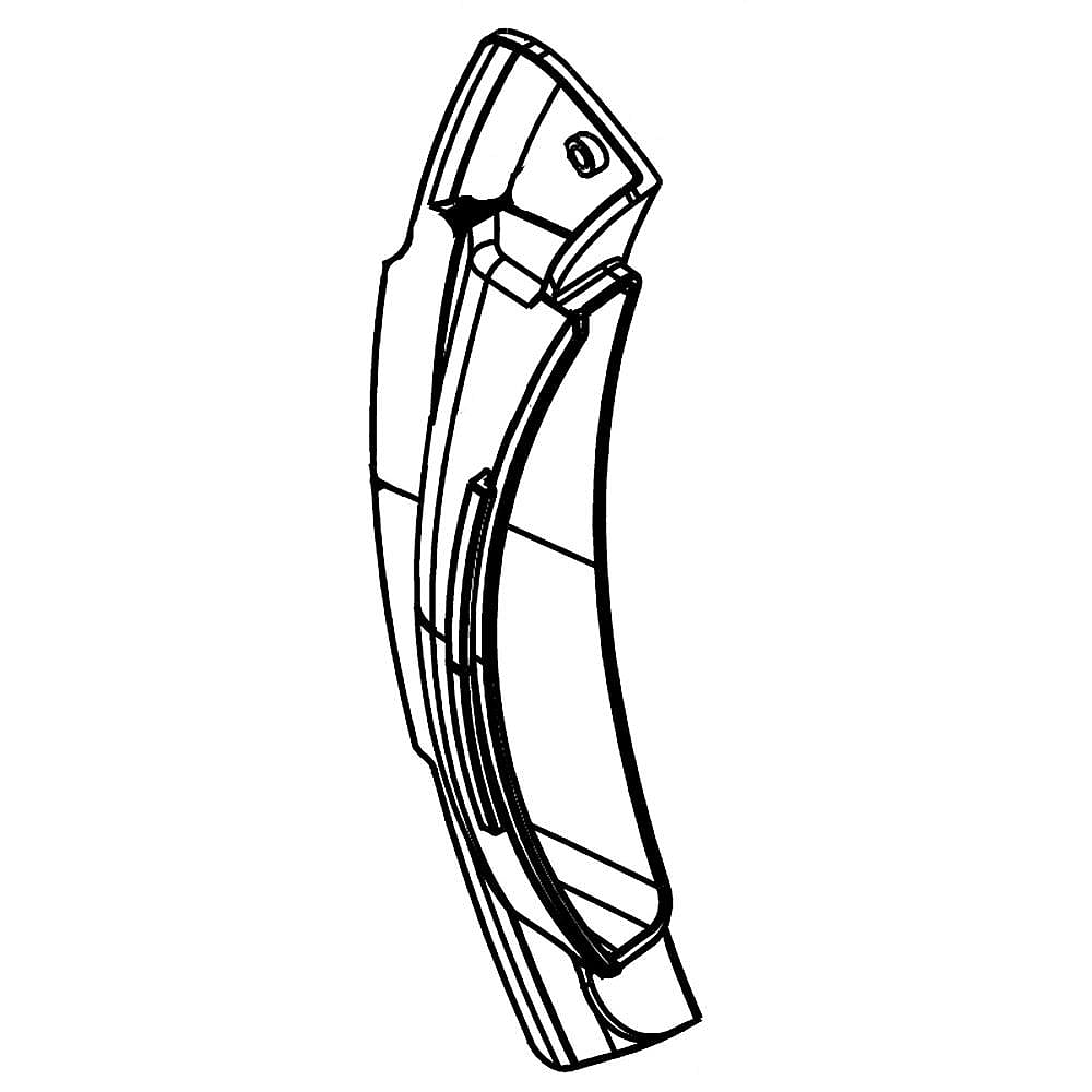 Part #w10208411, Dryer Door Handle / 8.00 x 2.00 x 8.00