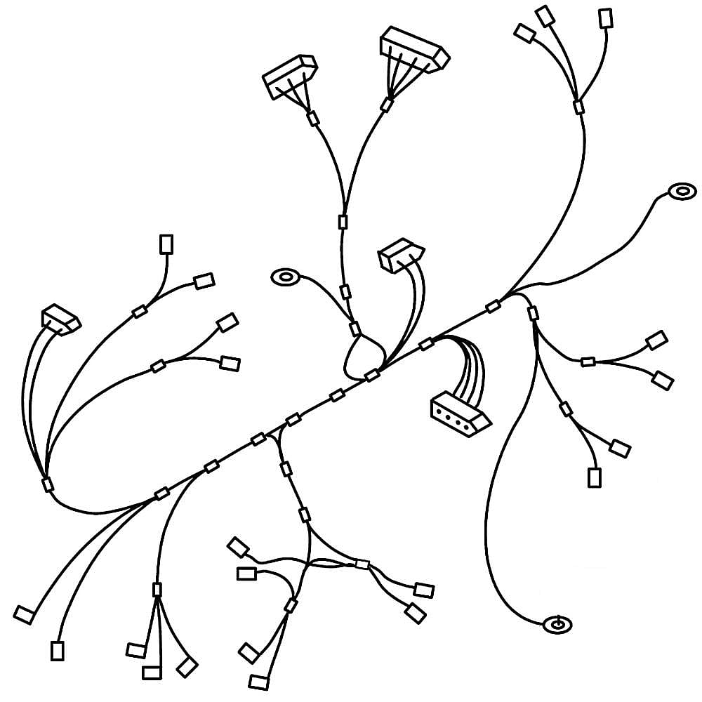 Photo of Whirlpool Part #w10251443, Dryer Wire Harness | 72.00 x 2.00 x 5.00 from Repair Parts Direct