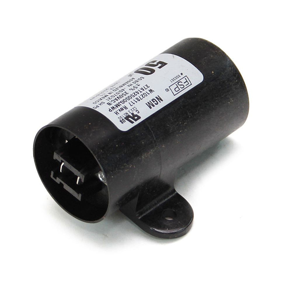 Part #w10804664, Washer Start/run Capacitor (Replaces W10278117, W10666221) / 4.00 x 1.75 x 1.75