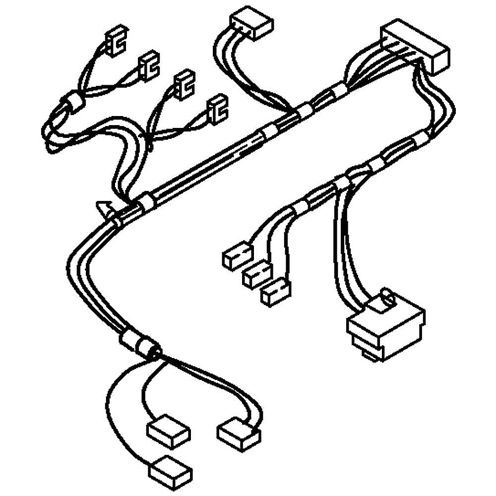 Part #w10283495, Washer Wire Harness / 8.50 x 2.50 x 1.00