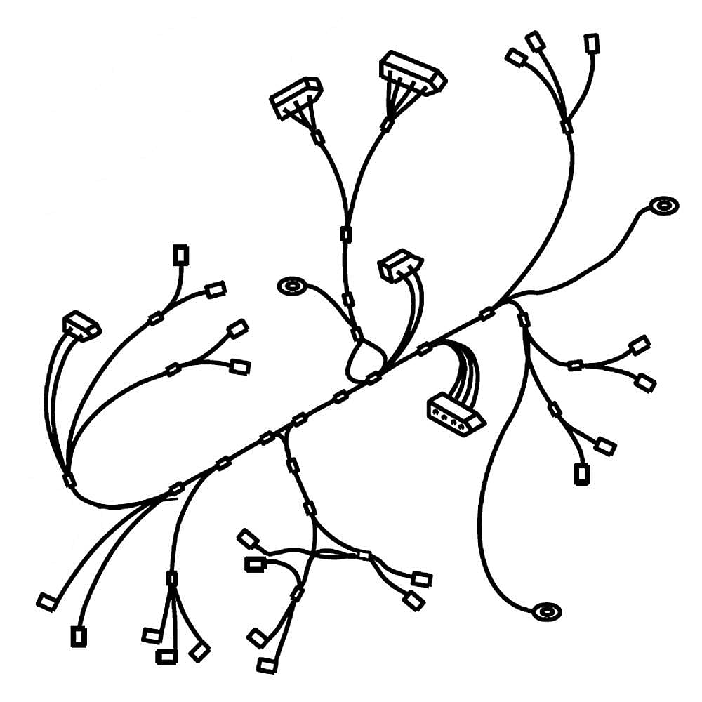 Photo of Whirlpool Part #w10287253, Dryer Wire Harness | 7.90 x 7.90 x 2.50 from Repair Parts Direct