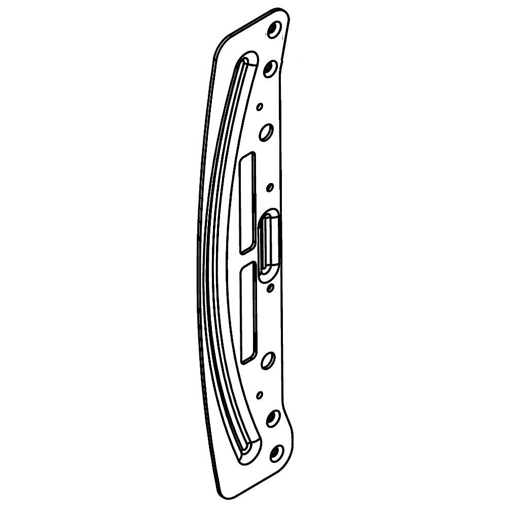 Part #w10299097, Washer Door Hinge Support Bracket / 10.00 x 2.00 x 0.12