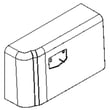 Washer Handle (silver) for Maytag MHWE251YL00 - Part W10325710