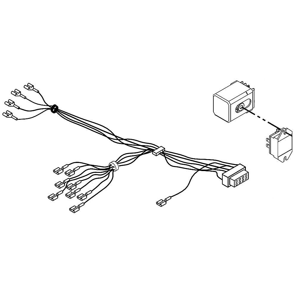 Maytag Part #w10337495, Wire Harness | 8.00 x 1.00 x 1.00