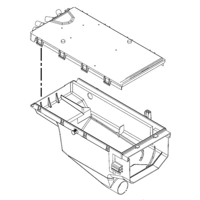 Washer Dispenser Drawer Housing undefined