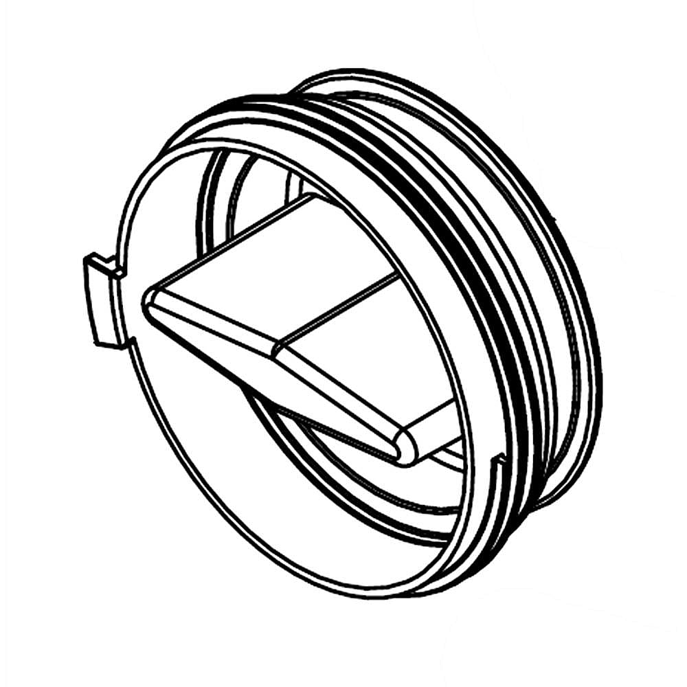 Part #w11568579, Washer Drain Pump Filter Cap (Replaces W10365898)