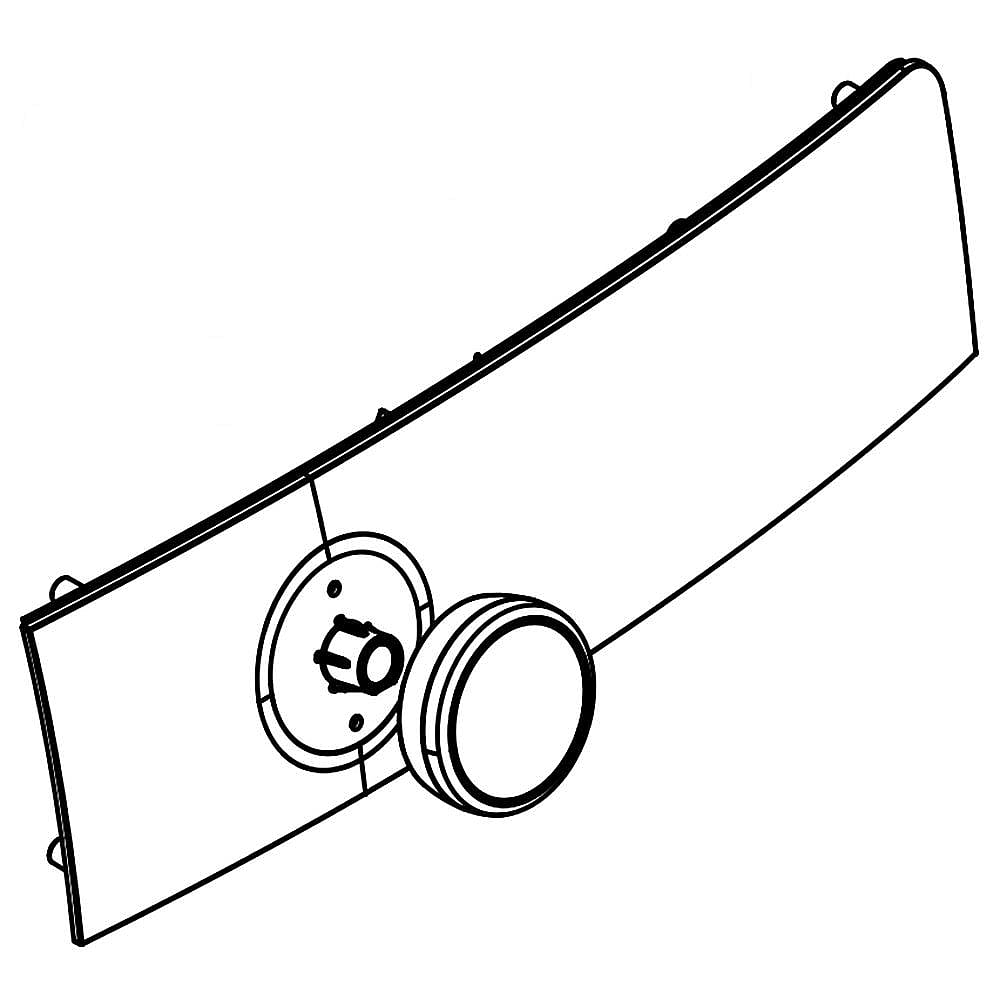 Part #w10391562, Washer Control Panel Inlay / 15.50 x 4.00 x 2.75