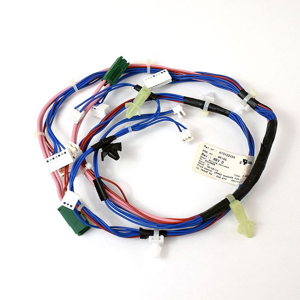 Whirlpool Part #w10422436, Washer Wire Harness | 6.00 x 6.00 x 1.00