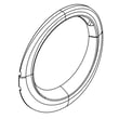 Washer Door Outer Panel for Whirlpool WFW80HEBW2 - Part W10424940