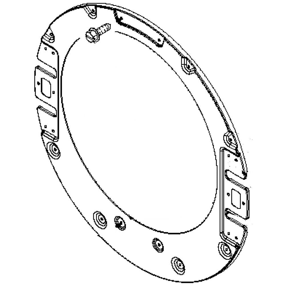 Part #w10424957, Dryer Door / 28.00 x 6.00 x 21.00