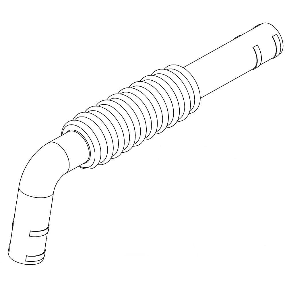 Part #w10435238, Washer Steam Hose / 7.75 x 3.20 x 1.25