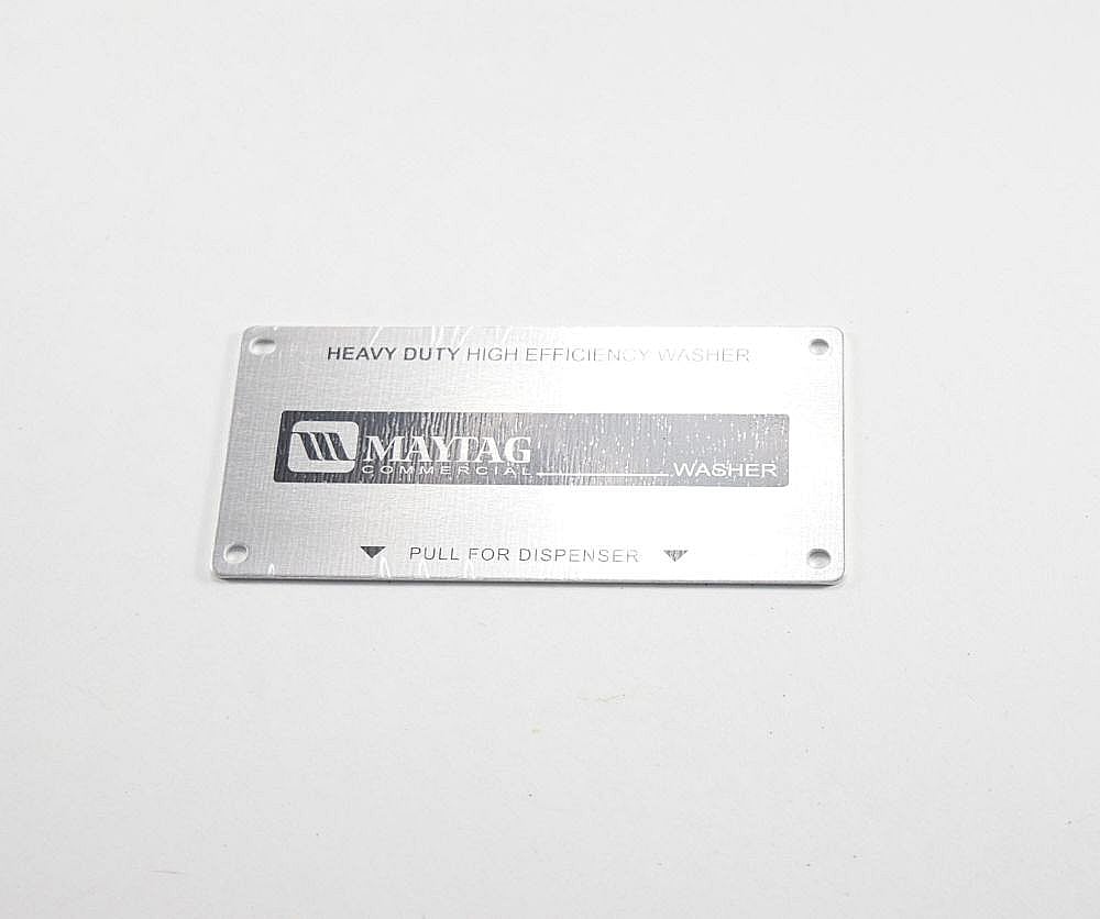 Part #wpw10440593, Commercial Washer Dispenser Drawer Handle Cover Overlay / 5.50 x 2.50 x 0.05