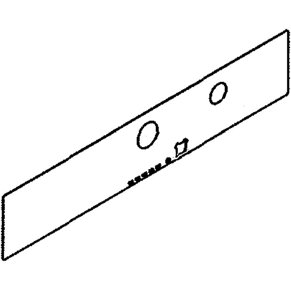 Part #w10461108, Commercial Washer Control Panel Insert / 22.25 x 5.50 x 1.25