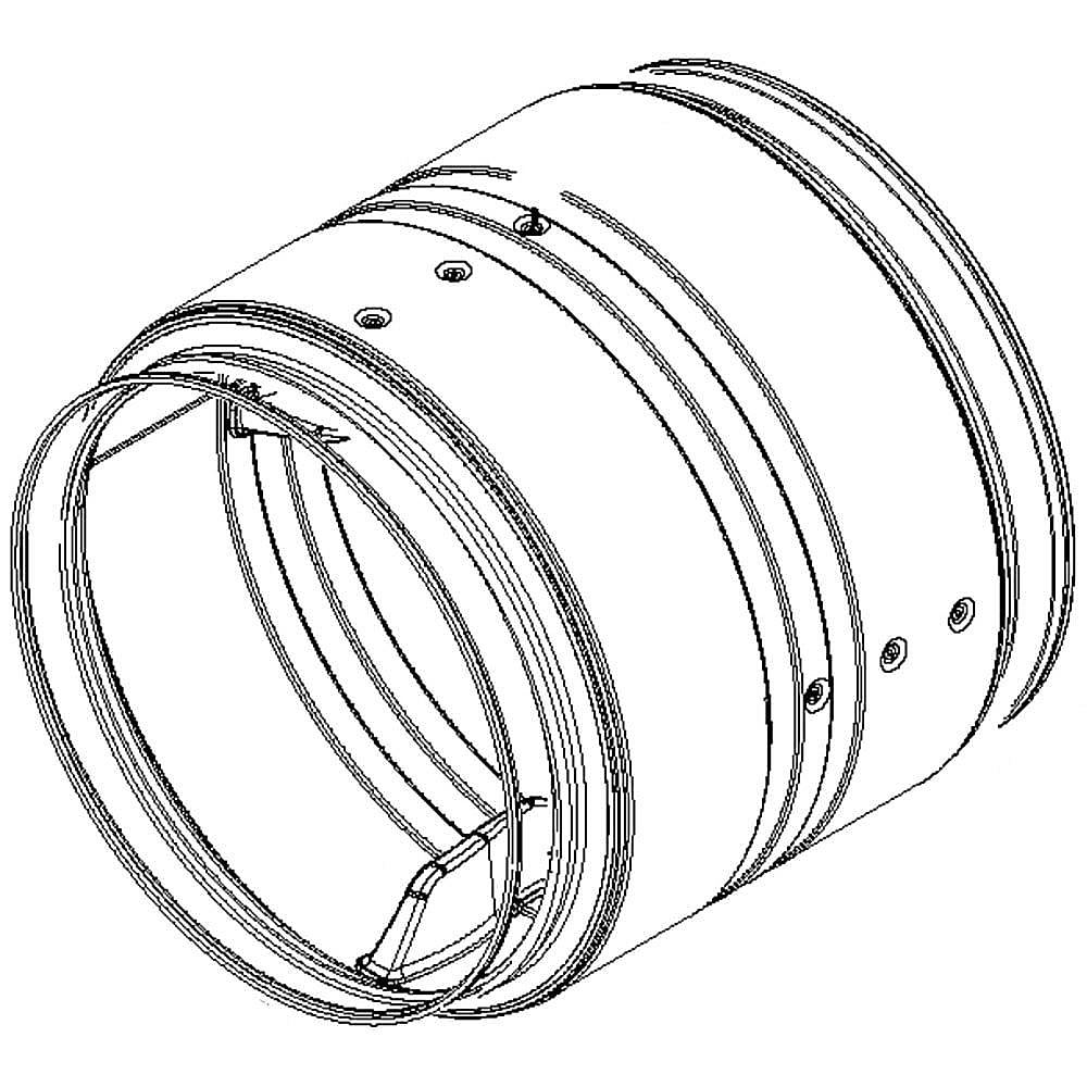 Part #w10508188, Dryer Drum / 26.00 x 25.50 x 24.00