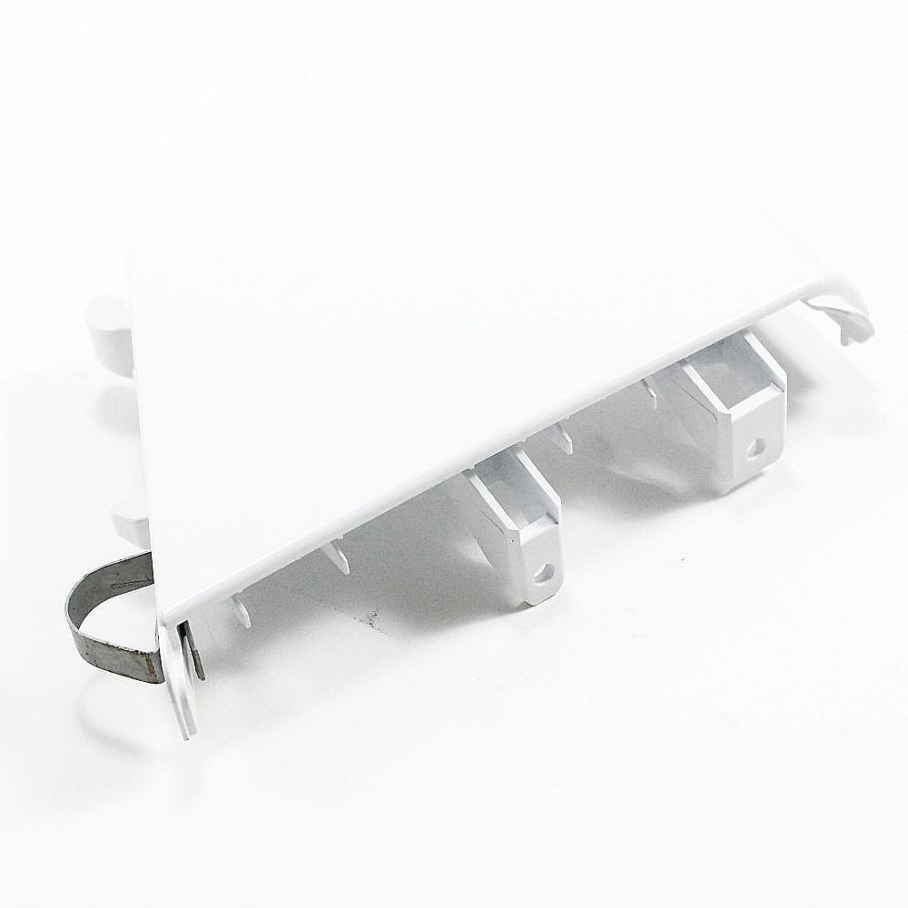 Part #wpw10515035, Washer Control Panel End Cap, Left (White) / 8.00 x 5.37 x 1.37