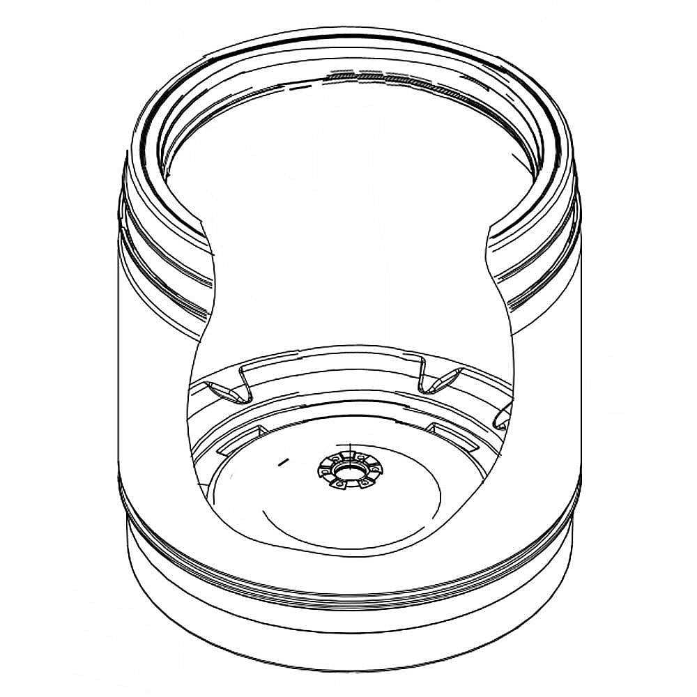 Kenmore Part #w10521298, Washer Spin Basket | 27.13 x 24.00 x 24.00