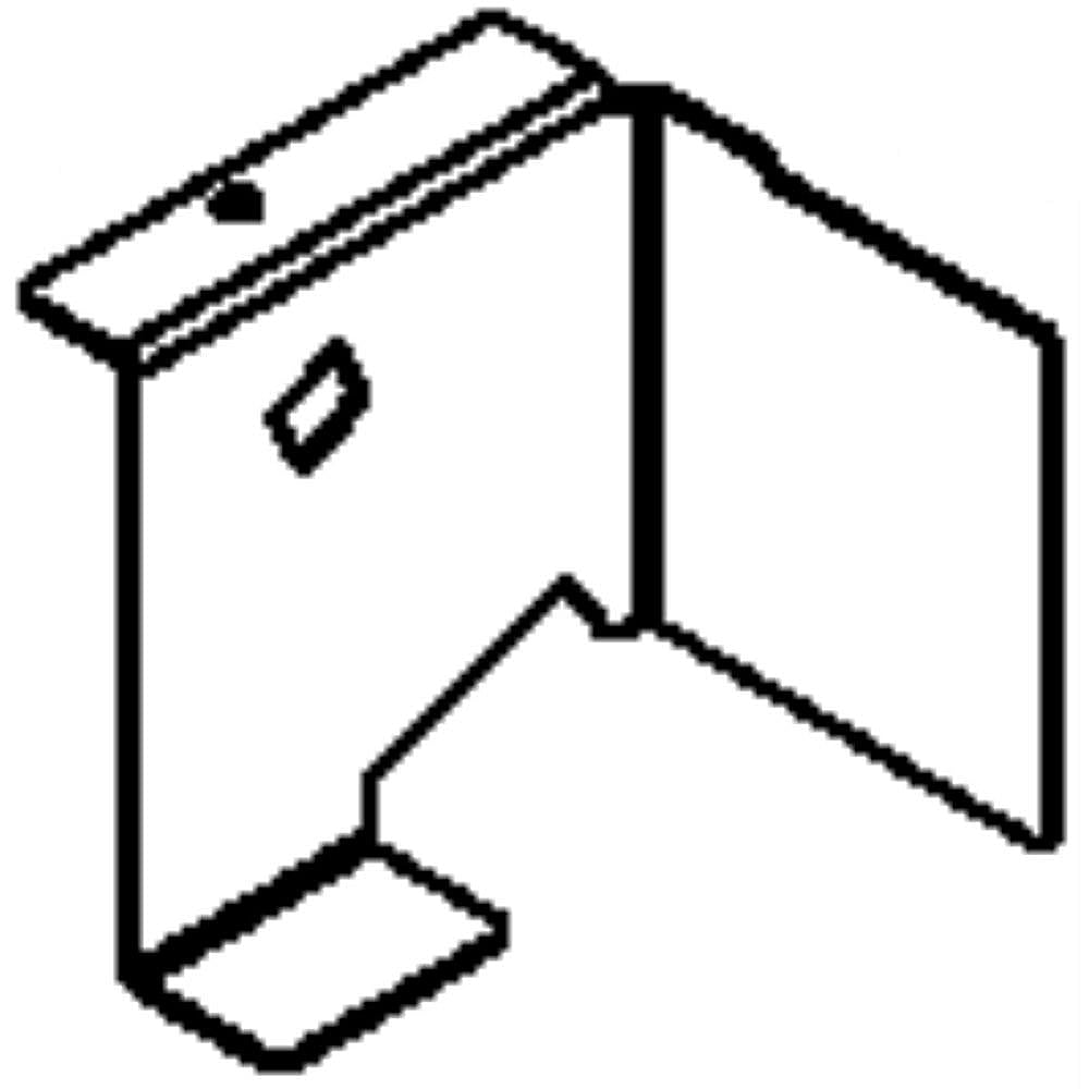 Photo of Whirlpool Part #w10549488, Pressure Bracket | 3.50 x 3.75 x 4.00 from Repair Parts Direct