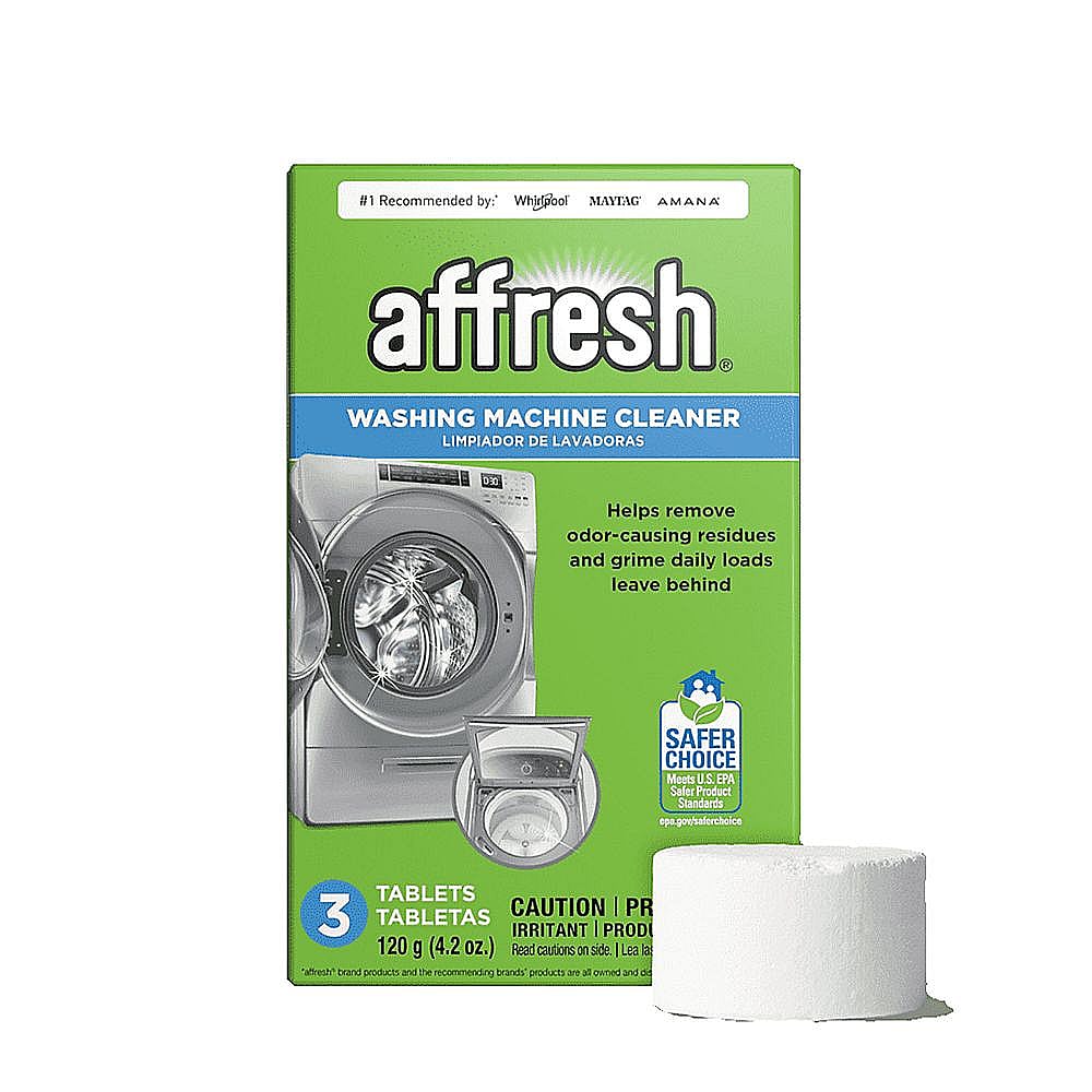 Part #w10549845, Affresh Washer Cleaner, 3-Pack | 5.75 x 3.50 x 2.50