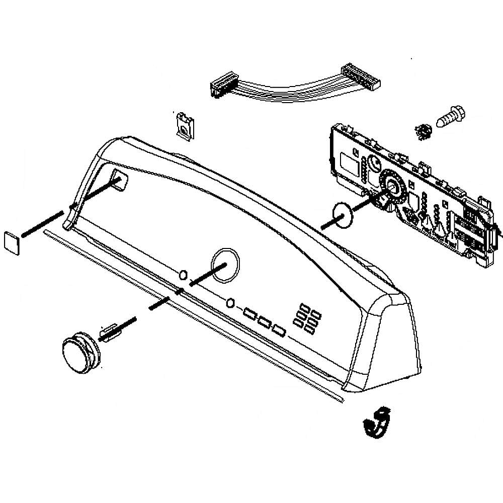 Dryer Control Panel Assembly (White)