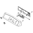 Dryer Control Console for Kenmore 110C68102310 - Part W10562374