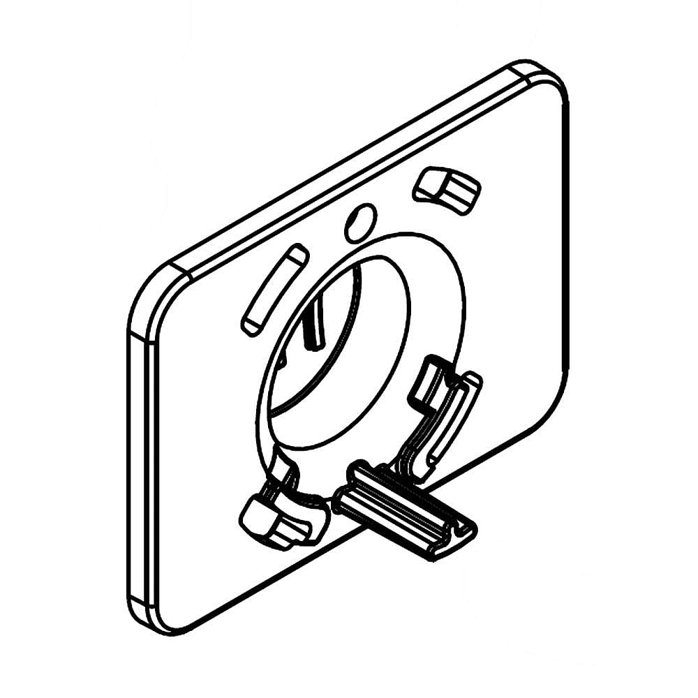 Part #w10593640, Washer Push-To-Start Grommet / 1.75 x 1.15 x 0.62