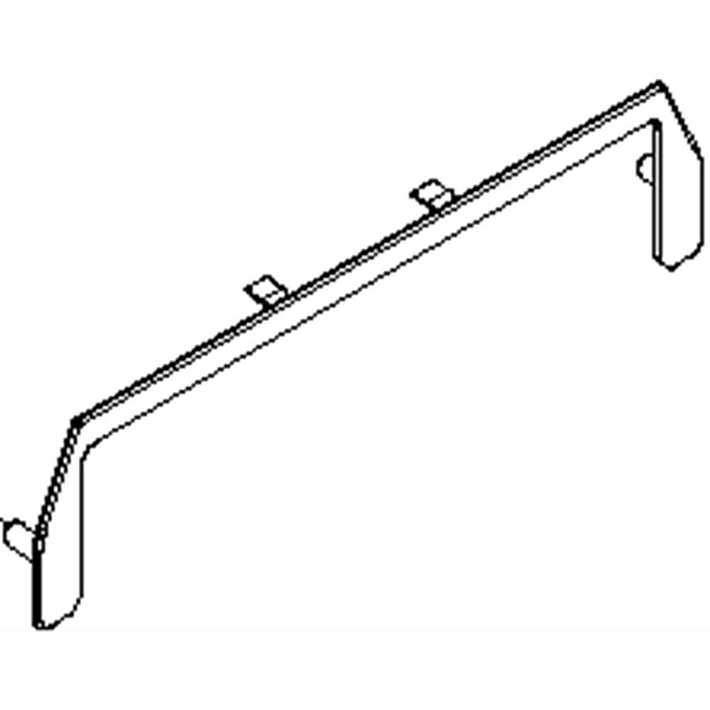 Part #w10601845, Washer Dispenser Bezel (White) (Replaces W10601841) / 12.25 x 2.25 x 0.25