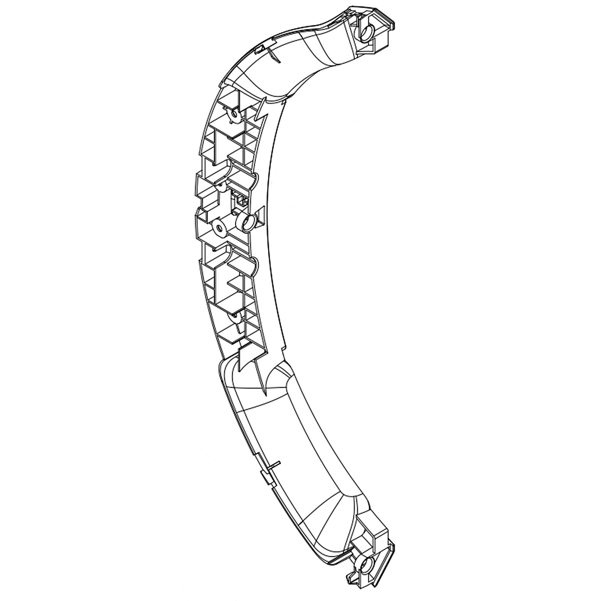 Part #w10615855, Door, Inner (Lock) / 18.25 x 1.75 x 1.00