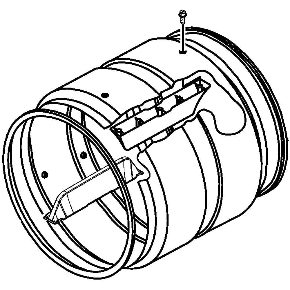 Part #w10626460, Dryer Drum Assembly / 32.00 x 29.50 x 26.00