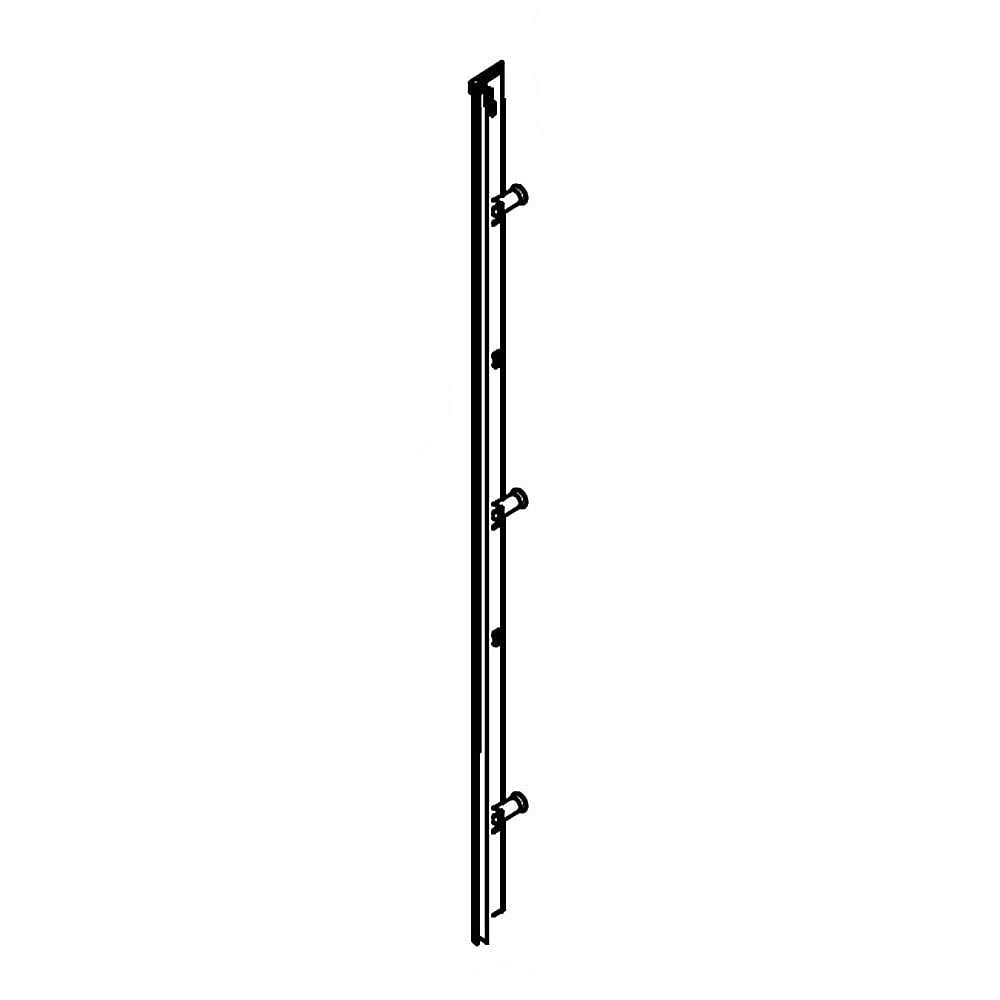 Part #w10631408, Dryer Door Trim, Left / 19.60 x 1.00 x 0.60