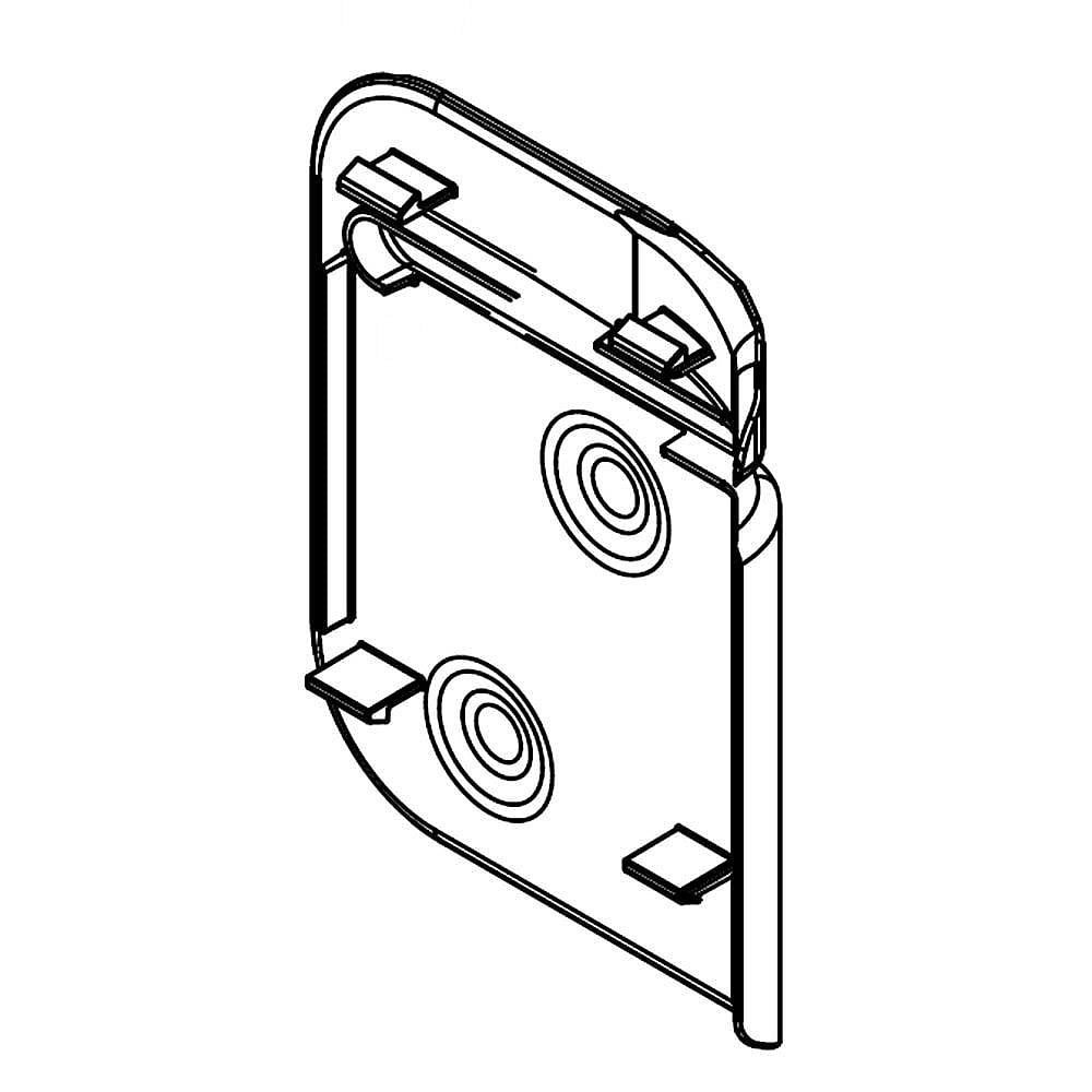 Kenmore Part #w10635117, Hinge | 4.00 x 3.25 x 0.50