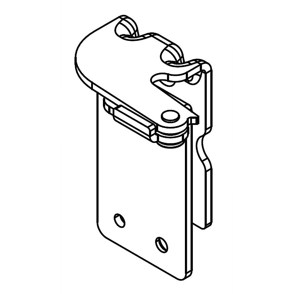 Part #w10635131, Dryer Door Hinge, Upper / 3.00 x 2.25 x 1.50