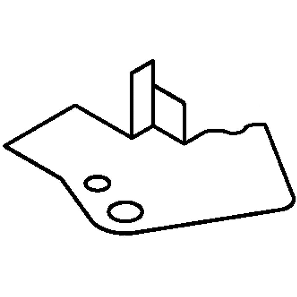 Part #w10637933, Heat Shield / 6.12 x 5.15 x 0.01